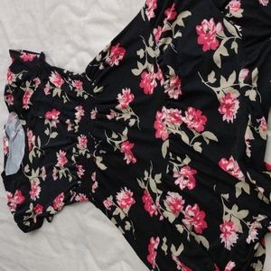 Black floral dress